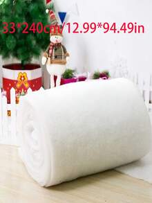 1pc White Artificial Snow Blanket - Soft, Thick, Fluffy Silky Fiber, Feather, Christmas & Winter Decor, Flat, Artificial Christmas Snow, Compressed Packaging, Vacuum Packed, DIY Filling, PP, Washable, Indoor Snow Decor, Polyester Fiber Filling, Filling, Synthetic, Polyester Imitation Silk, Insulation Material, Ideal For Weddings, Teen Showers And More - Multicolor - View 13