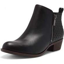 Women's Basel Ankle Bootie - Fashionable Footwear - 黑/黑 - 查看 8