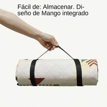 Mantas de Picnic Impermeables para Exteriores, Sbana de Picnic Impermeable Resistente a la y la Intemperie 198x198 para Csped Exterior Vacaciones Camping Viajes Senderismo Jardn - Atributo único - Ver 7