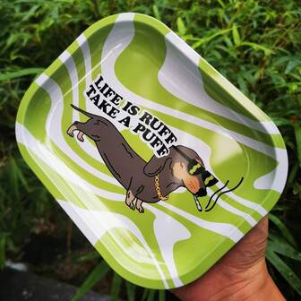 1 件金属滚动托盘，经典金属装饰托盘 - 抛光表面，艺术主题，1 套，具有独特图案 - 适合旅行、家居装饰和节日礼物 - 万圣节、圣诞派对等的理想选择