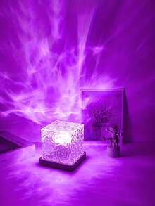 16-Color Wave Projector Lamp, USB Powered Stunning Ripple Light Show, Remote Control, Multiple Modes For Ambiance Creation - Multi-color light - View 5