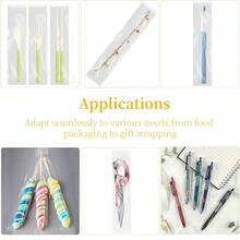 Pretzel Rod Bags 2x10 Inches - 150pcs Self Sealing Cellophane Bags Clear Cookie Bag Pretzels Individual Bag 2x10 Inches With Seal For Cookies Candy Party Favors Bakery Packaging - Ideal For Snack Storage Gift Wrapping And Retail Display In Food Service And Home Use