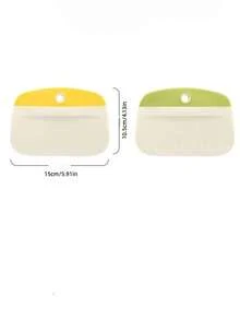 1pc Cake/Bread Slicer, Pastry Scraper, Sausage Scraper, Plastic Dough Scraper, Baking Tool - Multicolor - View 2