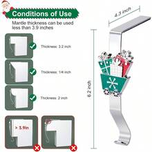 Stocking Holders Mantles Set Of 4, Colorful Stocking Hangers Fireplaces, 4 Pack Non - Slip Stocking Hooks Mantle, Stocking, Wreath, Hat, Hook Party Decorations