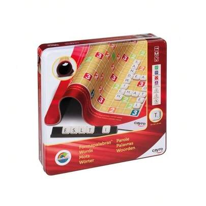  Cayro Metal Word Box – Jogo educativo portátil de formação de palavras que estimula a criatividade, a ortografia e a concentração. Ideal para aprender brincando em qualquer lugar. ✅ Entrega 24 horas por dia, 72 dias por semana, para a Espanha continental.