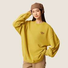 Sports Lifestyle Series Casual Comfortable Retro Letter Print Simple Versatile Round Neck Loose Sweatshirt Palm-Gold Sweatshirt Men - Multicolor - View 7