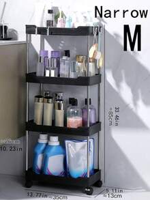 1 件不锈钢管件收纳架 - 缝隙收纳浴室整理架，用于淋浴配件、浴袍和毛巾收纳、厨房和家居收纳（随机黑白挂钩）