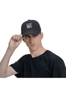 Salty Soul Men Women Vintage Washed Distressed Baseball Cap Twill Adjustable Adult Hat Women Caps - Black - View 7
