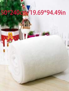 1pc White Artificial Snow Blanket - Soft, Thick, Fluffy Silky Fiber, Feather, Christmas & Winter Decor, Flat, Artificial Christmas Snow, Compressed Packaging, Vacuum Packed, DIY Filling, PP, Washable, Indoor Snow Decor, Polyester Fiber Filling, Filling, Synthetic, Polyester Imitation Silk, Insulation Material, Ideal For Weddings, Teen Showers And More - Multicolor - View 9