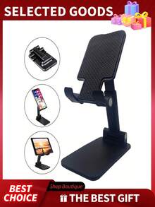 1pc Foldable Desktop Phone Stand For Desk, Height Adjustable Cell Phone Holder, Portable Cellphone Cradle Desktop, Women Travel Kitchen Essentials Fits All Mobile Phone, Phone Stand, Phone Holder Stand, Phone