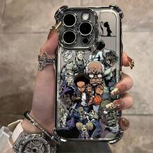 Boondocks Youth Classic Cool Anime Character Fashion Illustration Phone Suitable 17 16e 16 15 14 13 12 11 Pro X XR XSMAX 8 Plus Anti-Drop Transparent Soft Back Cover, Daily Use Cover, Y Phone Accessory, Highquality, Durable Material, Protective Cover, Youth Fashion, Userschristmas Phone Cases Phone 17 Gifts Stuff Decoration - 混合顏色 - 查看 2