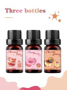 10ml，9种独特的食物香味精油，适用于香薰石、加湿器、扩散器、DIY蜡烛、焦糖布丁、马卡龙蜂蜜水、南瓜派、绿葡萄软糖、圣诞饼干、圣诞奶油海绵蛋糕、圣诞圣诞柴蛋糕、甜甜圈香氛，非常适合情人节、平安夜，也是送给朋友的绝佳礼物 - 多種食品香薰精油 - 查看 18