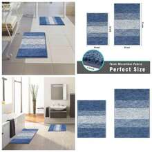 Bathtub & Shower Trim Systems - 18''x26''+20''x32'' + 藍色/拼布 - 查看 1