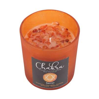 Something Different Orange Sacral Chakra Scented Candle (Orange) - 100% Mixed - (SD5368)