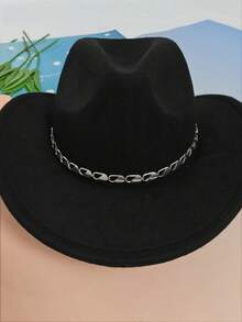 1pc Simple Versatile Single Layer Beaded Chain Hat Accessory, Multifunctional Detachable Hat Chain, Daily Hat Decoration
