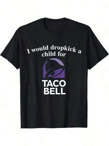 I Will Kick Off One Taco Bell, Made Of 100% Cotton, A Casual Men's T-Shirt For The Season, A Round Neck Cotton Short Sleeved T-Shirt, And A Holiday Gift Conjuntos Para Niña Alien Monster Jam San Valentín San Valentín Niña Ropa De Niño Gifts For Teenagers, Surprise Gifts, Gifts For Boyfriends And Girlfriends. - màu đen - Xem 6