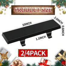 4 Pcs Stocking Holders, Metal Stocking Hangers With Non - Slip Strips Fireplace Stair Indoor Decor Gold