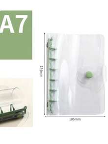 A7 minimalistischer transparenter Ringbuch-Notizbücher & Planer, monatliche Gitter-/Linien-/Blanko-Ringbuch-Tagebücher & -Einbände, Notizbuch-Hüllen, nachfüllbare Ringbuch-Aufbewahrung, A7 Ringbuch-Tagebuch-Handbücher, PVC-Ringbuch-Hüllen