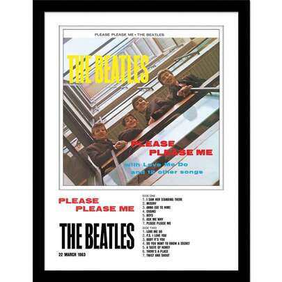 The Beatles Please Please Me Framed Print (Multicoloured) - 100% Mixed - (PM10357)