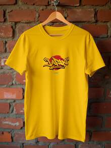 Japan Graffiti Gangster Streetwear Premium Unisex T-Shirt Ref3928 - Yellow - View 4