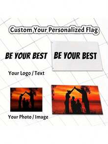 1pc Customizable Personalized Flag With Photos And Text, For Birthday, Wedding, Halloween, Christmas, Party, Father's/Mother's Day, Home Decor, Bedroom Aesthetics, Wall Art Lightweight Custom For Graduation, For Weddings, For Housewarming Tea Room, Bedroom, Living Room, Custom Tapestry, Custom Tapestry For Anniversaries, For Graduation, For Housewarming, For Weddings, For Birthdays Sofa, Bed, Car, Tea Room, Bedroom, Living Room
