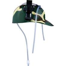 Fiestas Guirca Capacete de jogo militar com cantis para crianças e jovens, fantasia de soldado com padrão de camuflagem e acessório temático para festas, eventos temáticos e artesanato de fantasias, ideal para aventuras e celebrações - Multicolorido - Ver 4