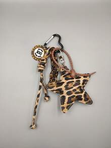 1pc Silver Star Charm, Keychain For Women