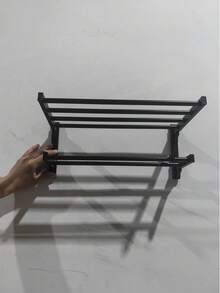 无孔毛巾架，浴室收纳架，毛巾挂钩，多功能壁挂式收纳架，家居浴室装饰，浴室收纳架，浴室配件，浴室工具 - 彩色 - 查看 12