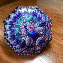 Ô dù gấp họa tiết chim công chống tia UV - Khung thép 8 thanh, ô che nắng ngoài trời di động với chức năng chống tia UV, phù hợp cho mọi mùa, người bạn đồng hành du lịch hoàn hảo và quà tặng cho phái nữ - Mở bằng tay, lựa chọn mùa xuân hè, quà tặng cho phù dâu, trang trí phòng ngủ, bãi biển, du lịch, dành cho nam, dành cho nữ, kỳ nghỉ, đồ dễ thương, quà tặng Ngày của Mẹ, trang trí phòng ngủ, sân vườn, trang trí nhà bếp, mùa hè, bãi biển, đồ dùng cần thiết khi đi du lịch, trang trí phòng, đồ mềm, tốt nghiệp - Nhiều màu - Xem 2