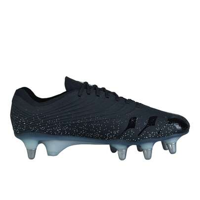 Canterbury of New Zealand Unisex Adult Stampede Groundbreak Elite Soft Ground Rugby Boots (Black/Silver) - 100% TPU - (PT420)