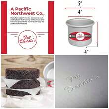 de aluminio anodizado redonda para tarta sartene Plateado, - Inchx 3 - Inch, 1 - 4 x 4 " + 4" de Profundidad - Ver 1