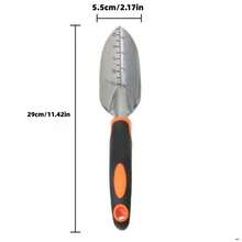 1pc Stainless Steel Garden Trowel, Gardening Shovel, Plant Transplanting Trowel, For Planting, Transplanting, Weeding, Loosening Soil - Silver - View 13