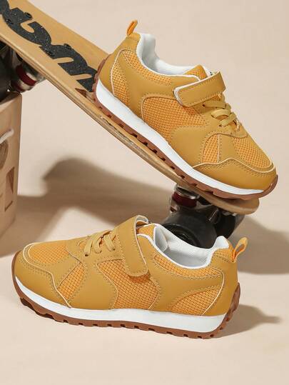 1 par de zapatos deportivos casuales, cómodos, para exteriores, antideslizantes y para todas las estaciones para niños y niñas