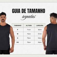 Kit 2 Plain Tank Tops Summer Beach Fashion Cotton Macho Shirt - Beige/Black - View 4