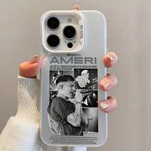 Fashionable Popular COOL Rapper Duki Creative Pattern Phone Case Suitable For  17 16e 16 15 14 13 12 11 Mini Pro Max Air X XR XSMAX 8 7 Plus Anti-Drop Matte Back Cover, Cute Phone Case, Daily Use Cover, Smartphone Accessory,  Design, Stylish Phone Cover, Uv Printed Design, Durable Material, Shockproof Case, Tech Enthusiasts,  Users - Mixed Color 1 - View 2