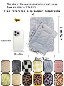 Plush Pet Bed Mat 8.2"*12", Soft, Thick, Warm, And Breathable Pad For Guinea Pigs, Hamsters, Hedgehogs, Squirrels, And Rabbits, Comfortable Nest Blanket For Small Animals,Machine-Washable Cage Mat, Perfect For Travel And Portable Use.