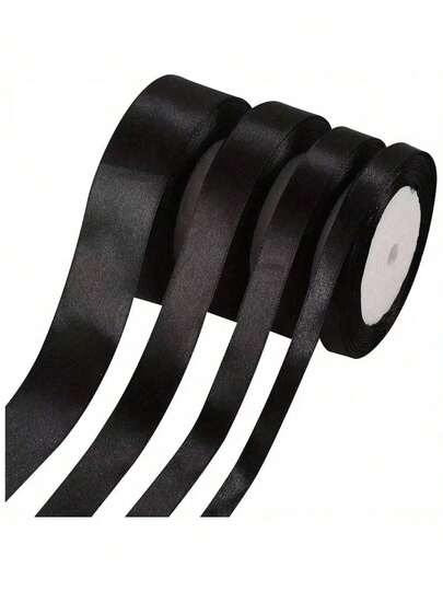 1 Roll Satin Ribbon For Handmade Bow Craft Wedding Christmas Decoration DIY Card Gift Wrapping