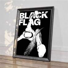 1 Pc Black Flag Poster – Henry Rollins Punk Rock Wall Art, Hardcore Band Print, Grunge Music Decor, 80s Punk Aesthetic, Band Poster Gift Room Decor Wall Arts Living Room Decor Office Decor Bedroom Decor Kitchen Decor Bathroom Decor Wall Decor Home Decor Posters Unframed ﻿
