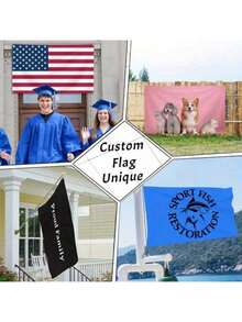 1pc Customizable Personalized Flag With Photos And Text, For Birthday, Wedding, Halloween, Christmas, Party, Father's/Mother's Day, Home Decor, Bedroom Aesthetics, Wall Art Lightweight Custom For Graduation, For Weddings, For Housewarming Tea Room, Bedroom, Living Room, Custom Tapestry, Custom Tapestry For Anniversaries, For Graduation, For Housewarming, For Weddings, For Birthdays Sofa, Bed, Car, Tea Room, Bedroom, Living Room