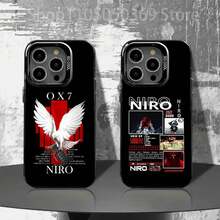 Funda para teléfono N-NIRO OX7 para iPhone 17 16 15 14 13 12 11 Ais/Pro/Max/Plus, cubierta negra mate a prueba de golpes - z4 - Ver 1
