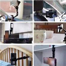 1 Set Multi-Functional Phone Holder Stand For Car Rearview Mirror, Desk, Kitchen, And Various Scenarios, Slouchy People Friendly