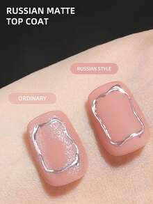 XEIJAYI 1 件 15 毫升 Rubbian 哑光指甲油，持久透明橡胶涂层 LED UV 强化指甲高光泽顶饰凝胶指甲油 - 無色 - 查看 8