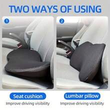 Car Seat Cushion Truck For Coccyx Tailbone Pain Relief Car Pillow For Car Seat Driver Adjustable Strap And NonSlip Bottom