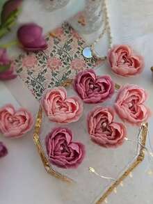 1pc New 3D Heart Flower Shaped Silicone Candle Mold DIY Handmade Gift, Holiday, Valentine's Day, Mother's Day, Home Decor Fragrance Stone Diffuser Silicone Mold - White - View 4