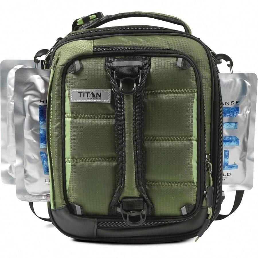 Titan High Performance Fridge Cold Expandable Insulated Lunch Box Olive Green