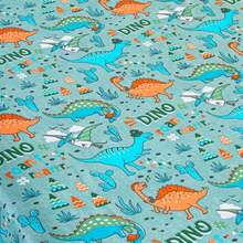 2-Piece Single Bed Sheet Set With Children's Prints - Dinos - View 3
