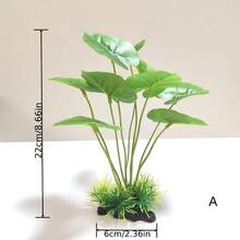 Realistic Charm, Aquarium Decor - Lifelike Artificial Aquatic Plants, Suitable For Fish Tanks And Amphibian Habitats