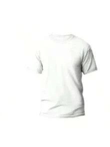 KIT 3 Basic Plain Men's T-Shirts 100% Cotton 30.1 - 米色+白色+淡粉紅色 - 查看 5