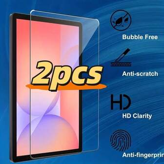 2 PIEZAS Película protectora de tableta transparente de alta definición, adecuada para película templada de la serie Galaxy y otras tabletas. Compatible con Samsung Galaxy Tab S10/Galaxy Tab A9/Galaxy Tab A7/Galaxy Tab S9/Galaxy Tab A9/Galaxy Tab S10 Lite/Galaxy Tab S11/Galaxy Tab S11 Ultra/Galaxy Tab S6 Lite, transparente de alta definición, sin burbujas