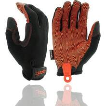 Cestus Boxx Work Gloves With Grip Extra Padded Palm Warehouse Gloves Breathable Form Fitting Box Handling Gloves Men